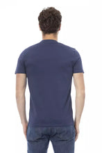 Blue Cotton Men T-Shirt Baldinini Trend