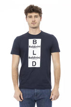 Blue Cotton Men T-Shirt Baldinini Trend