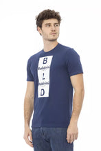 Blue Cotton Men T-Shirt Baldinini Trend