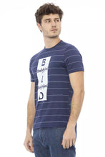 Blue Cotton Men T-Shirt Baldinini Trend