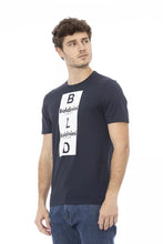 Blue Cotton Men T-Shirt Baldinini Trend