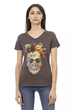 Brown Cotton Women Top Trussardi Action
