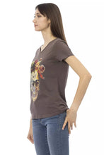 Brown Cotton Women Top Trussardi Action