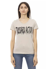 Beige Cotton Women T-Shirt Trussardi Action