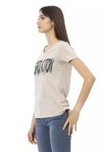 Beige Cotton Women T-Shirt Trussardi Action