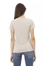 Beige Cotton Women T-Shirt Trussardi Action