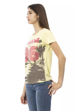 Yellow Cotton Women T-Shirt Trussardi Action