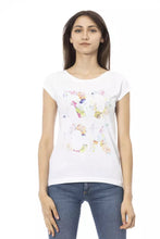White Cotton Women T-Shirt Trussardi Action