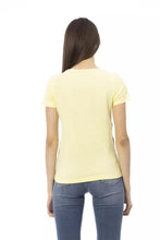 Yellow Cotton Women T-Shirt Trussardi Action