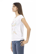 White Cotton Women T-Shirt Trussardi Action