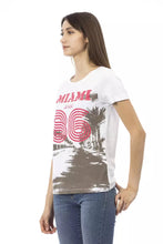 White Cotton Women T-Shirt Trussardi Action