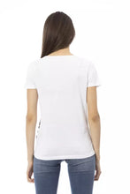 White Cotton Women T-Shirt Trussardi Action