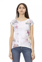 White Cotton Women T-Shirt Trussardi Action