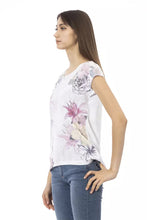 White Cotton Women T-Shirt Trussardi Action