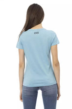 Light Blue Cotton Women T-Shirt Trussardi Action