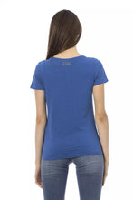 Blue Cotton Women T-Shirt Trussardi Action