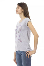 Gray Cotton Women T-Shirt Trussardi Action