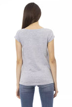 Gray Cotton Women T-Shirt Trussardi Action