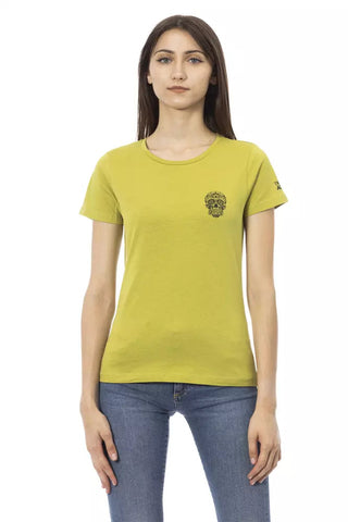 Green Cotton Women T-Shirt Trussardi Action