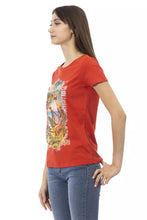 Red Cotton Women T-Shirt Trussardi Action