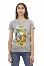 Gray Cotton Women T-Shirt Trussardi Action