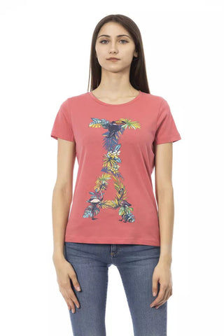 Fuchsia Cotton Women T-Shirt Trussardi Action