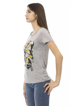 Gray Cotton Women T-Shirt Trussardi Action