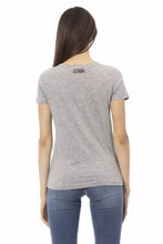 Gray Cotton Women T-Shirt Trussardi Action