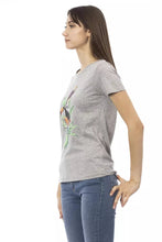 Gray Cotton Women T-Shirt Trussardi Action