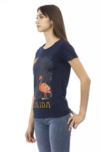 Blue Cotton Women T-Shirt Trussardi Action