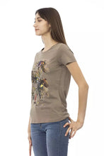 Brown Cotton Women T-Shirt Trussardi Action