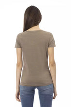 Brown Cotton Women T-Shirt Trussardi Action