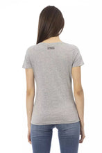 Gray Cotton Women T-Shirt Trussardi Action