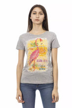 Gray Cotton Women T-Shirt Trussardi Action