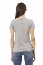 Gray Cotton Women T-Shirt Trussardi Action