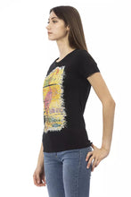 Black Cotton Women T-Shirt Trussardi Action