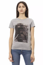 Gray Cotton Women T-Shirt Trussardi Action