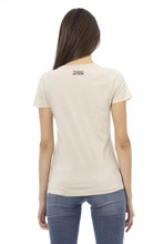 Beige Cotton Women T-Shirt Trussardi Action
