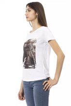 White Cotton Women T-Shirt Trussardi Action
