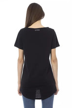 Black Cotton Women T-Shirt Trussardi Action