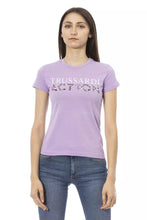 Purple Cotton Women T-Shirt Trussardi Action