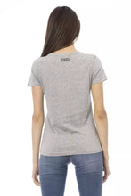 Gray Cotton Women T-Shirt Trussardi Action