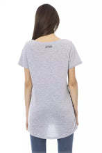 Gray Cotton Women T-Shirt Trussardi Action