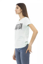 Light Blue Cotton Women T-Shirt Trussardi Action