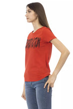 Red Cotton Women T-Shirt Trussardi Action