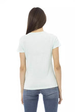 Light Blue Cotton Women T-Shirt Trussardi Action