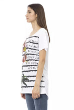 White Cotton Women T-Shirt Trussardi Action