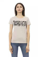 Beige Cotton Women T-Shirt Trussardi Action