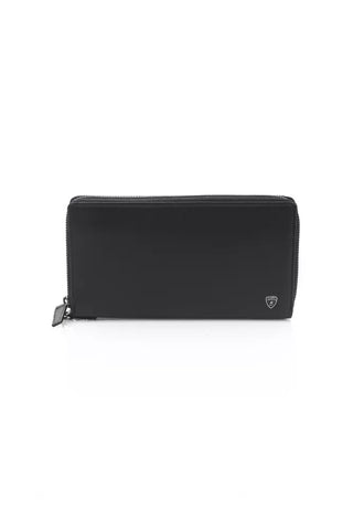 Black Calfskin Men Wallet Automobili Lamborghini