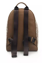Brown Leather Men Backpack Cerruti 1881